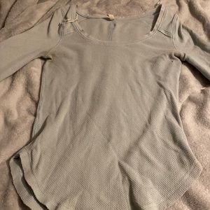 Blue free people sweater